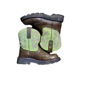 Ariat Fatbaby Ostrich Print Western Boot Size 6.5